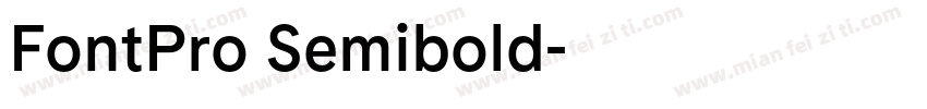 FontPro Semibold字体转换